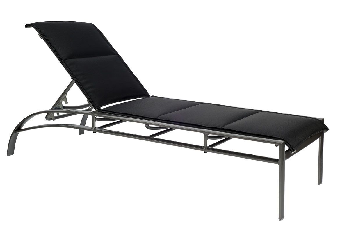 Woodard Metropolis Padded Sling Adjustable Chaise Lounge - Stackable