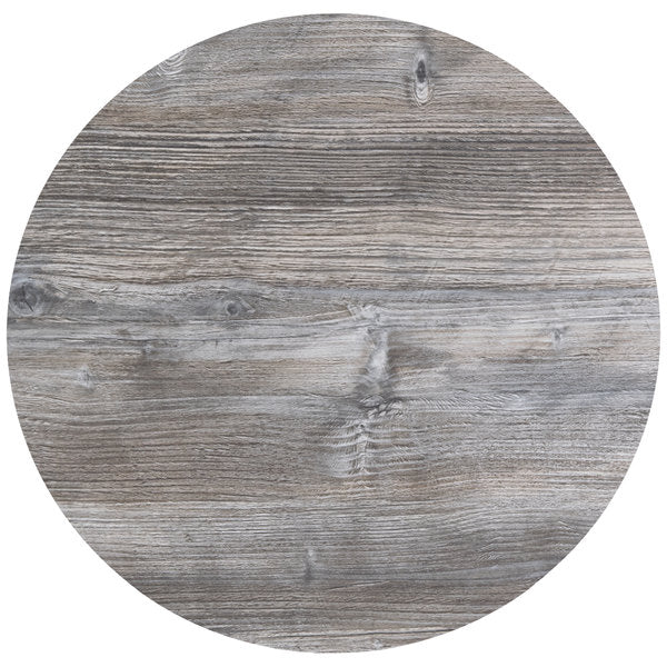 BFM Seating Midtown Round Table Top Laminate with Honeycomb Core In Textured Concrete/Driftwood/Textured Espresso/Safari/Sawmill Oak