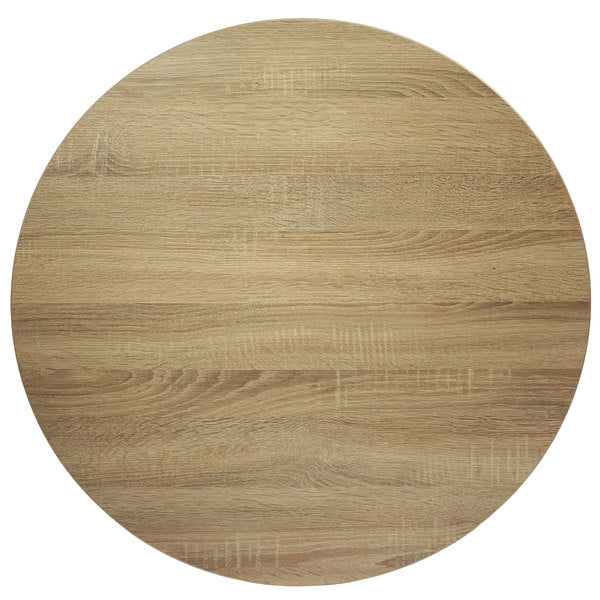 BFM Seating Midtown Round Table Top Laminate with Honeycomb Core In Textured Concrete/Driftwood/Textured Espresso/Safari/Sawmill Oak
