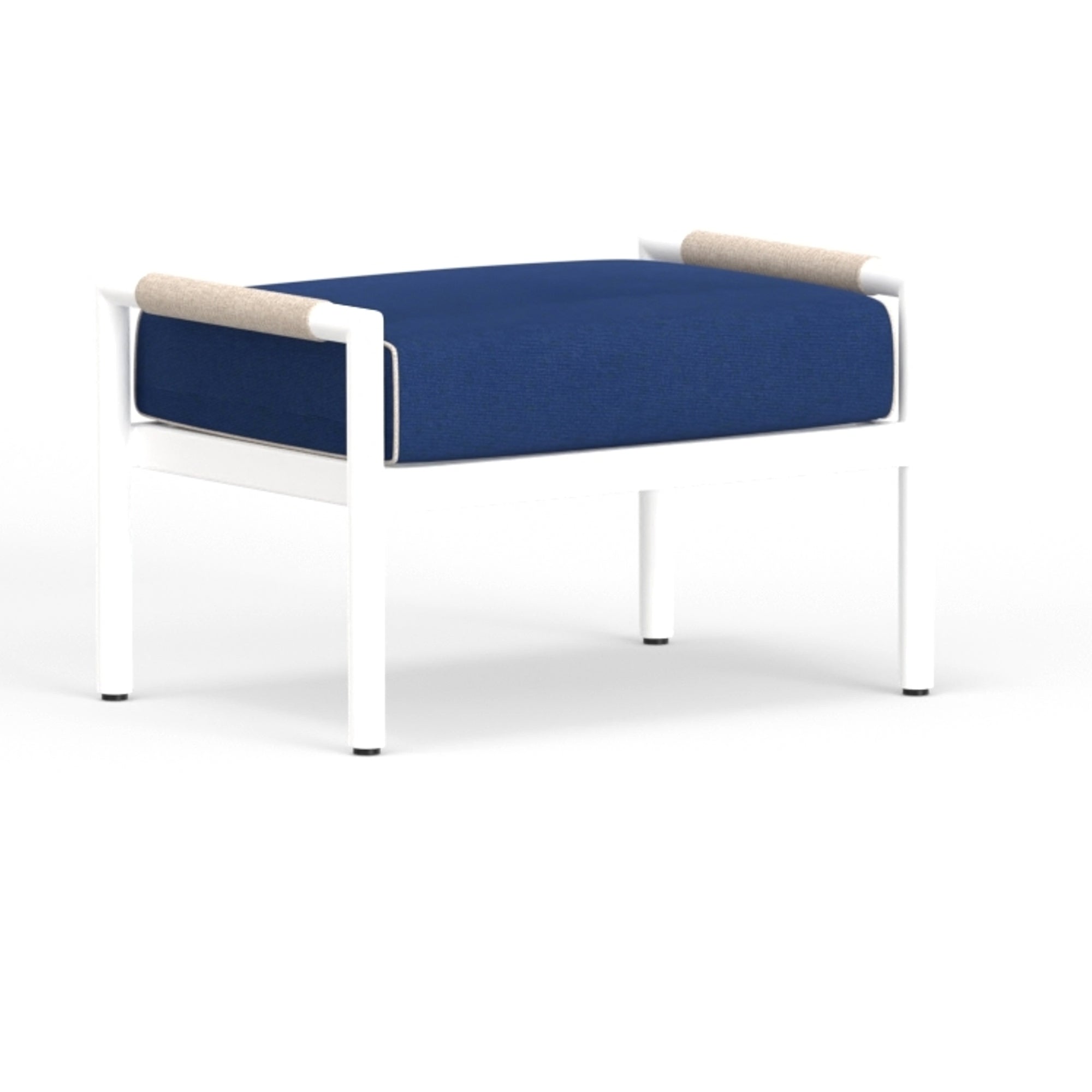 Sunset West Sabbia Ottoman with Cushion
