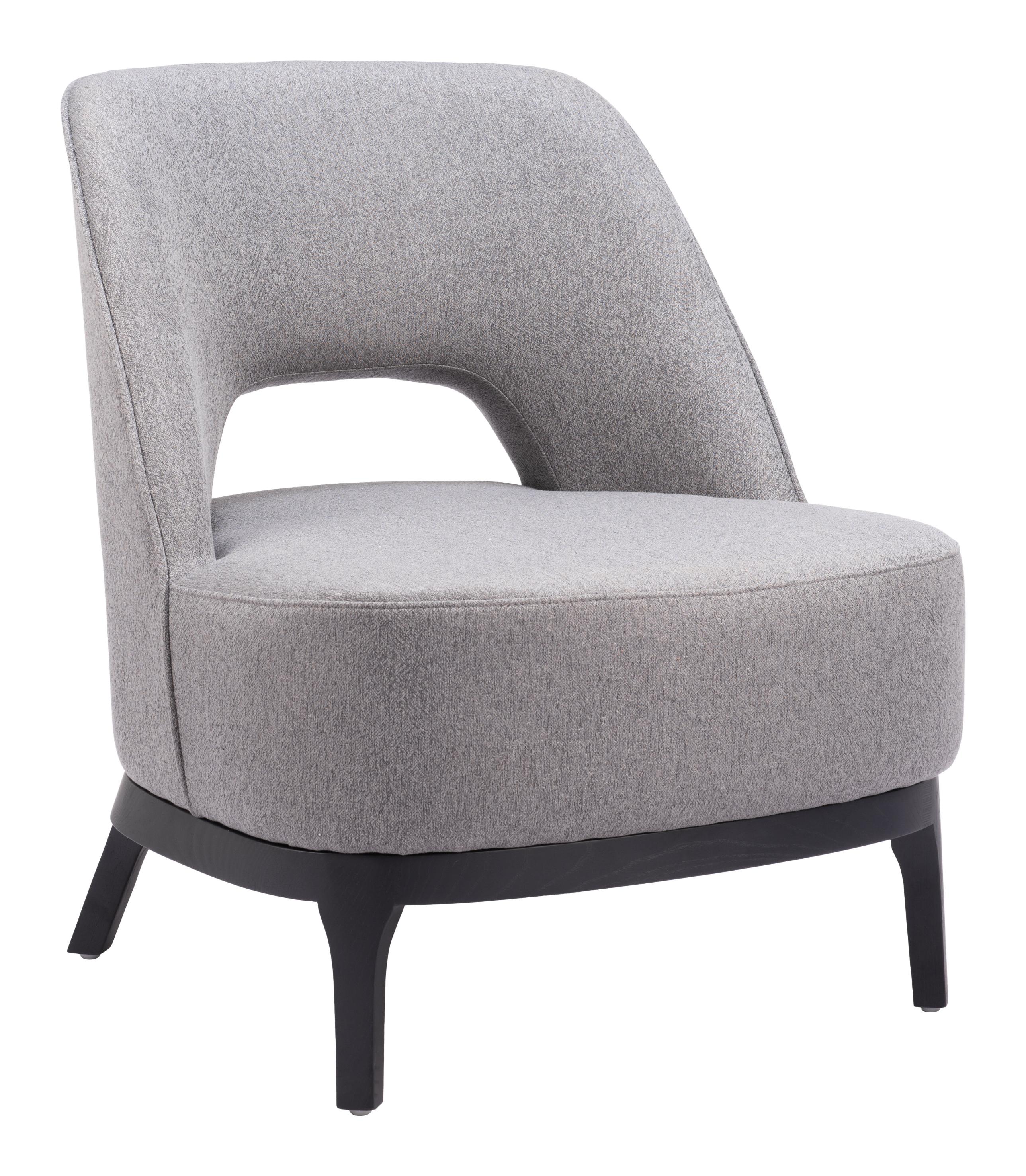 Zuo Modern Mistley Accent Chair in Brown/Gray