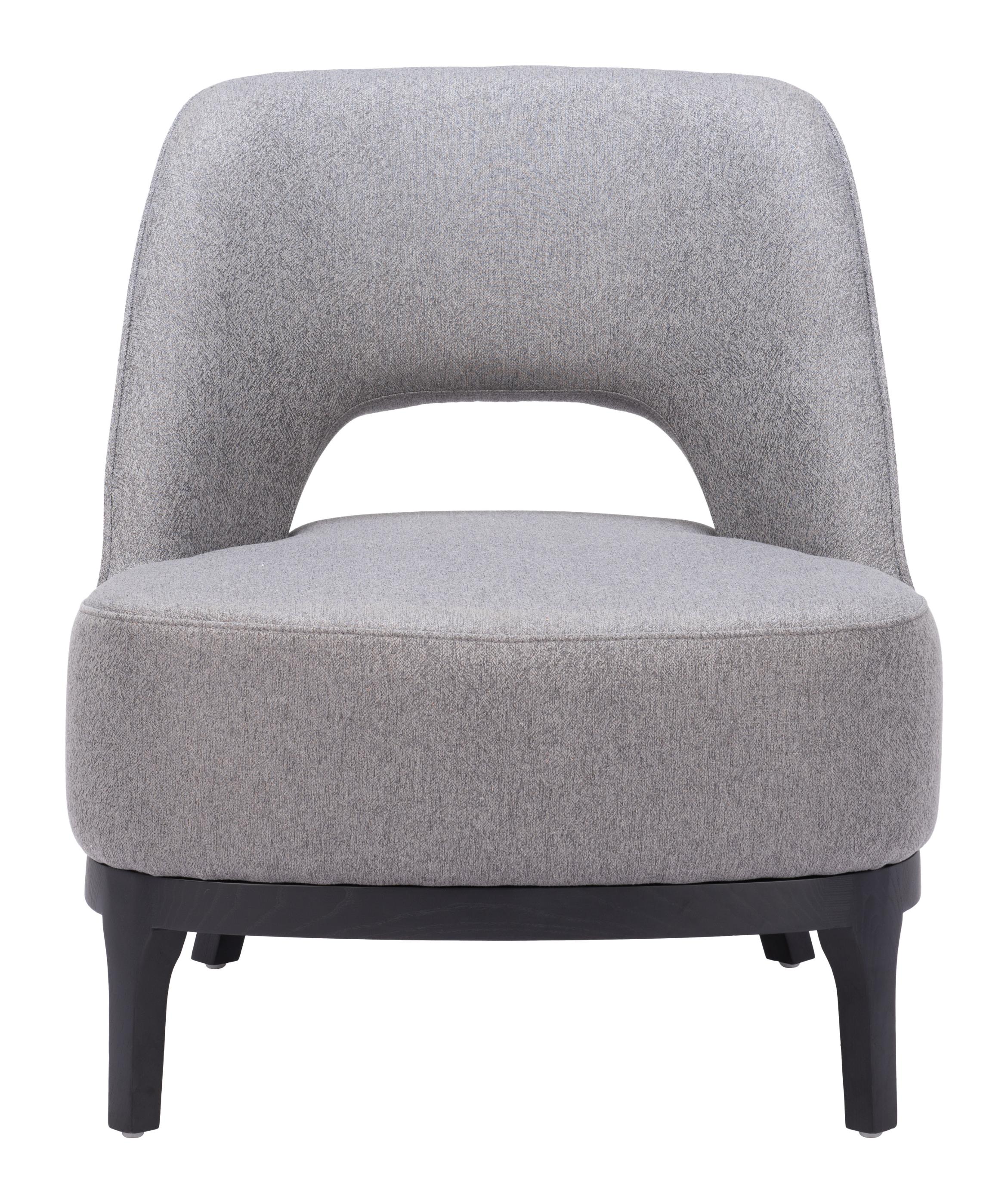 Zuo Modern Mistley Accent Chair in Brown/Gray