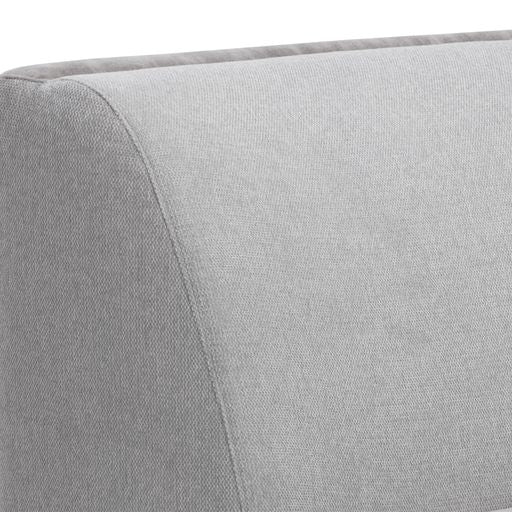 Sunpan Jaclyn Modular Armless Chair in Danny Dusty Blue / Egypt Light Grey-Danny Medium Grey