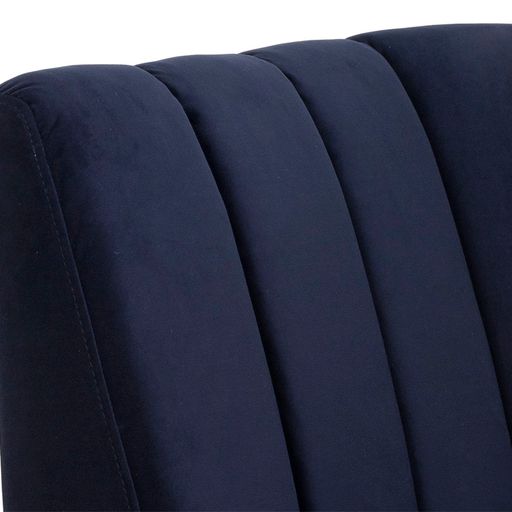 Sunpan Kosovo Modular Banquette - Single Seat in Abbington Navy / Polo Club Stone