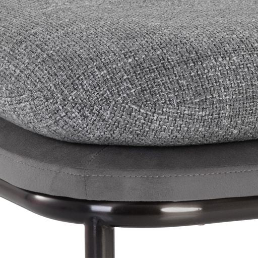 Sunpan Koffi Stool Dark Bronze-Chacha Cream Meg Taupe / Gun Rey-Chacha Grey Antonio Charcoal