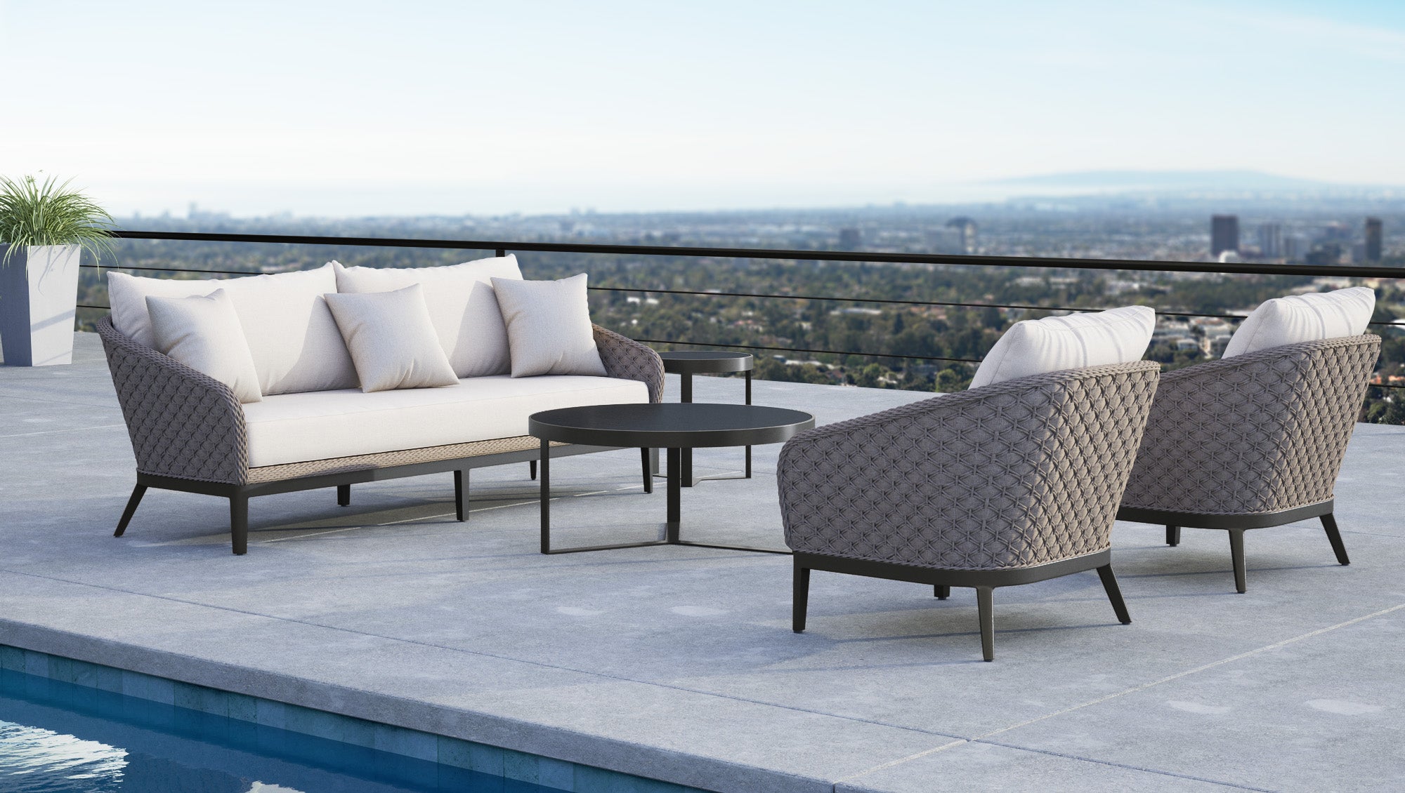 Sunset West Marbella Sofa with Cushion
