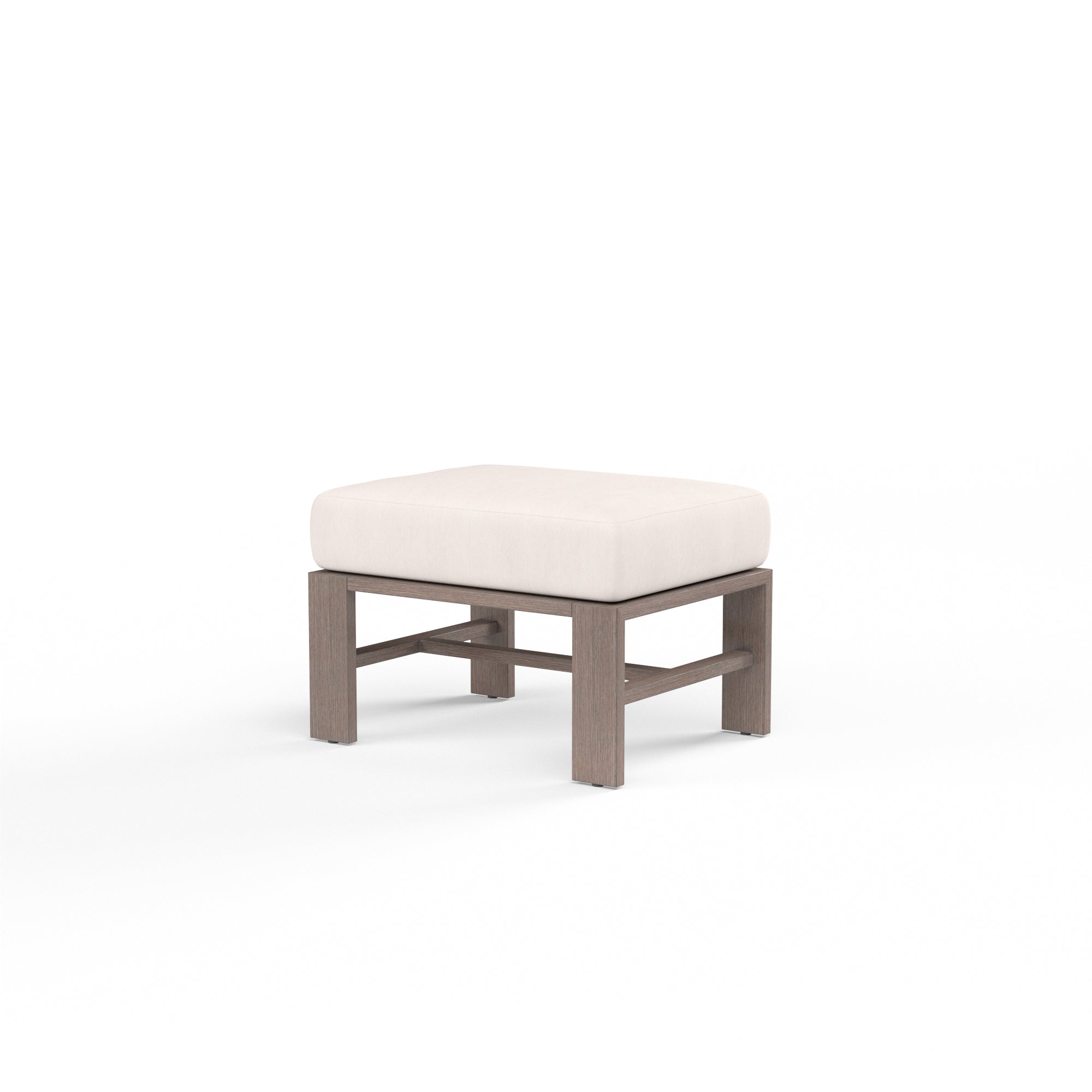 Sunset West Laguna Aluminum Ottoman with Cushion