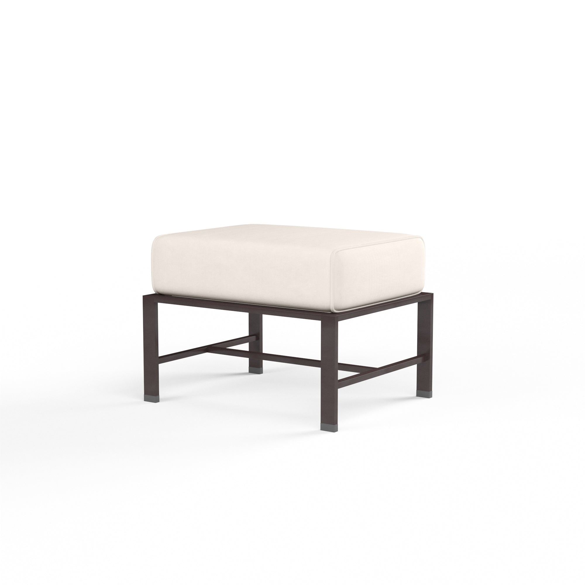 Sunset West La Jolla Aluminum Ottoman with Cushion