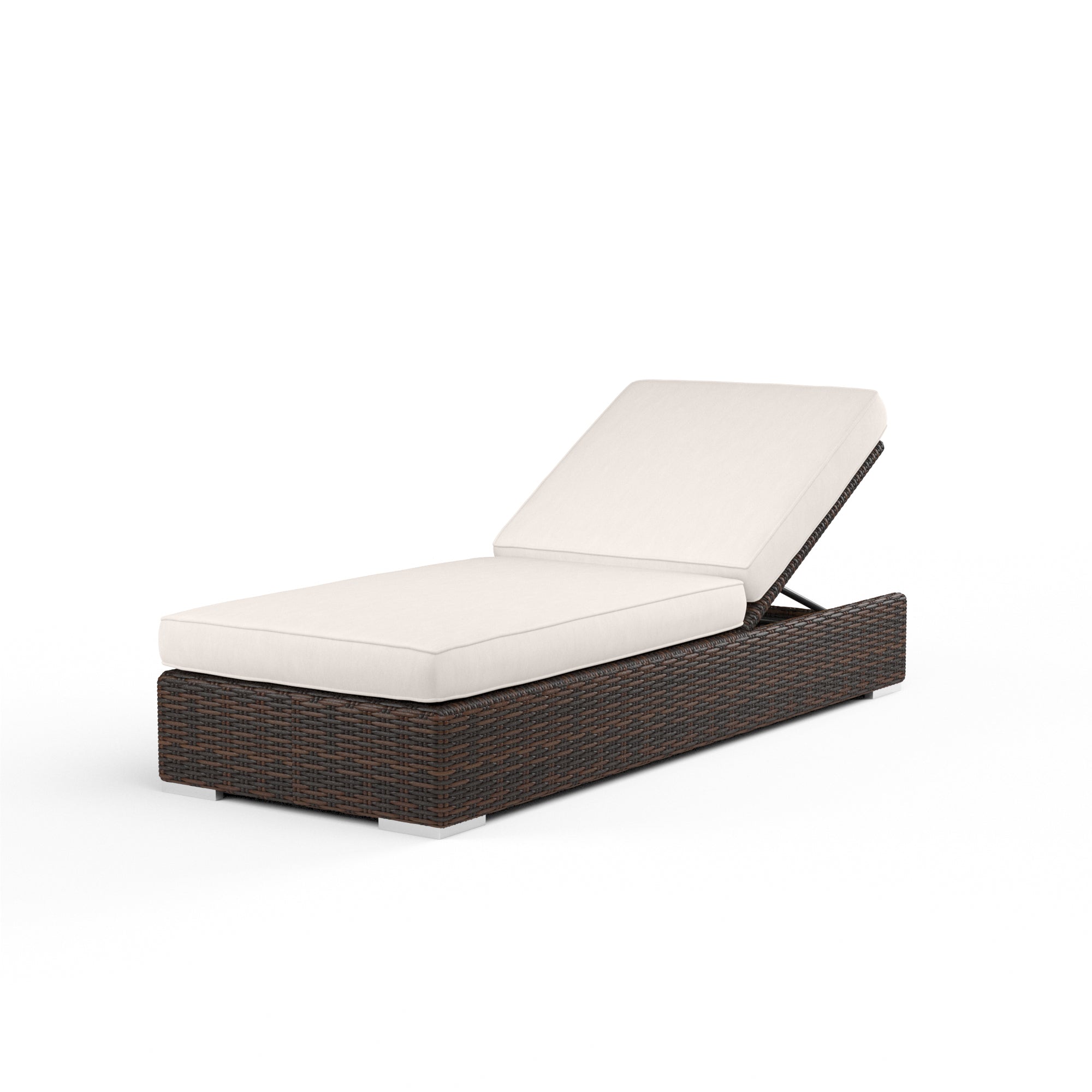 Sunset West Montecito Wicker Adjustable Chaise with Cushion