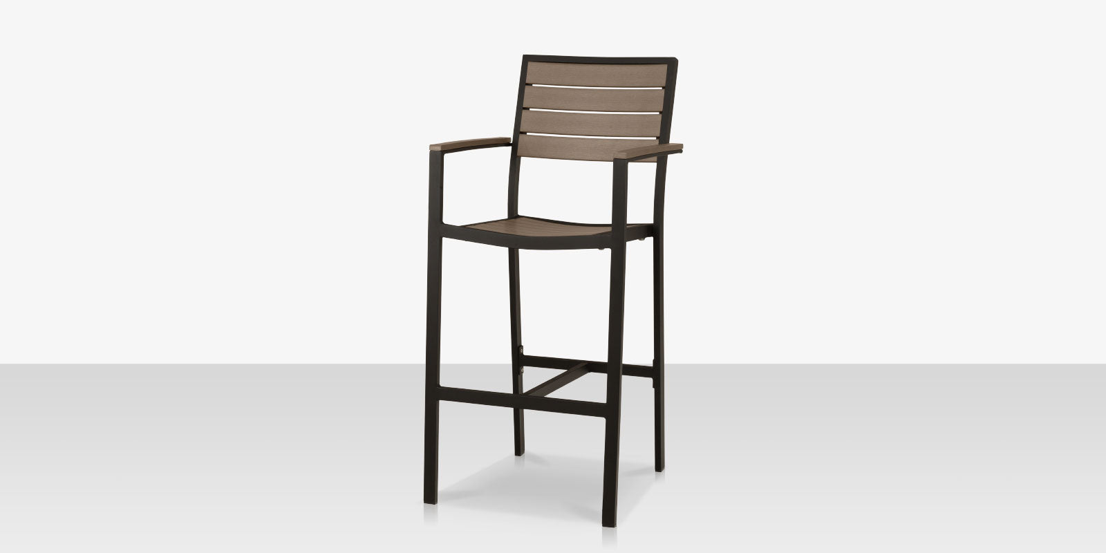 DecoScapes Napa Aluminum Stackable Bar Arm Chair