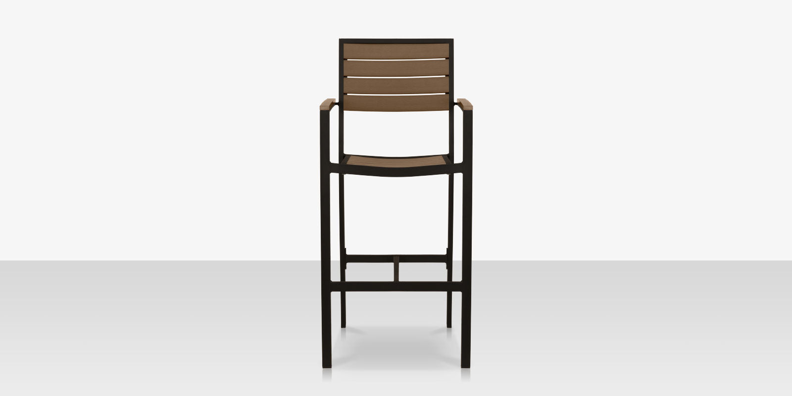 DecoScapes Napa Aluminum Stackable Bar Arm Chair