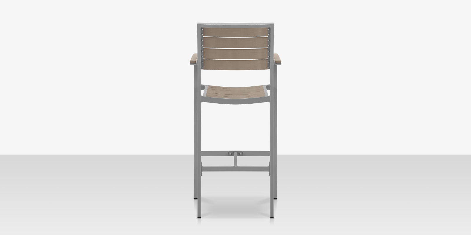 DecoScapes Napa Aluminum Stackable Bar Arm Chair