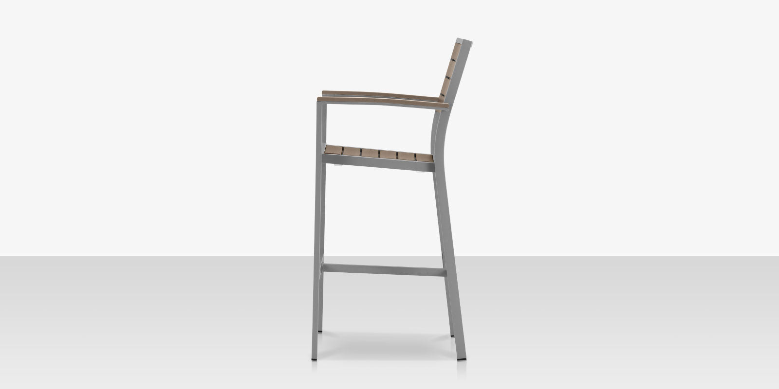 DecoScapes Napa Aluminum Stackable Bar Arm Chair
