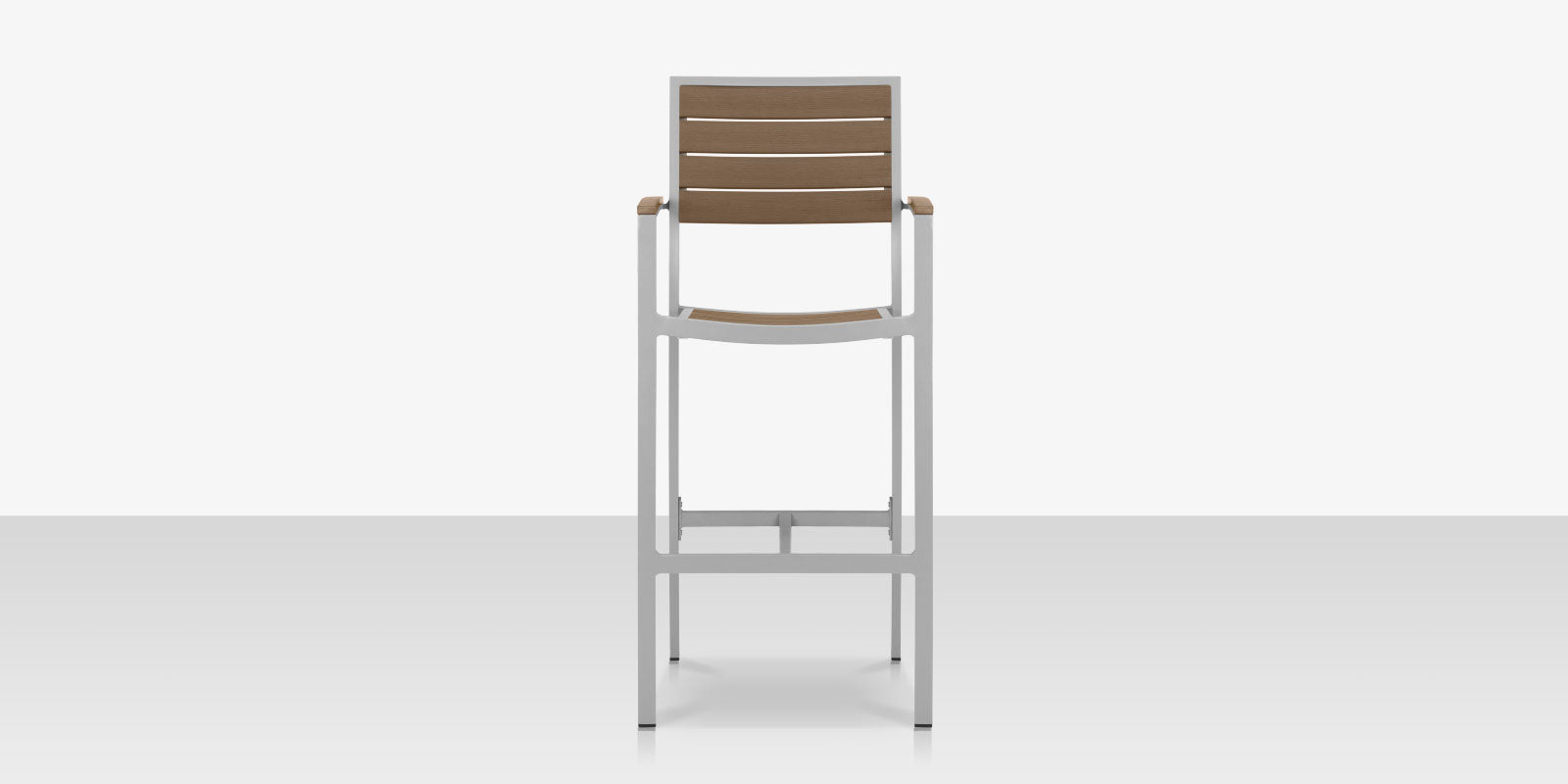 DecoScapes Napa Aluminum Stackable Bar Arm Chair