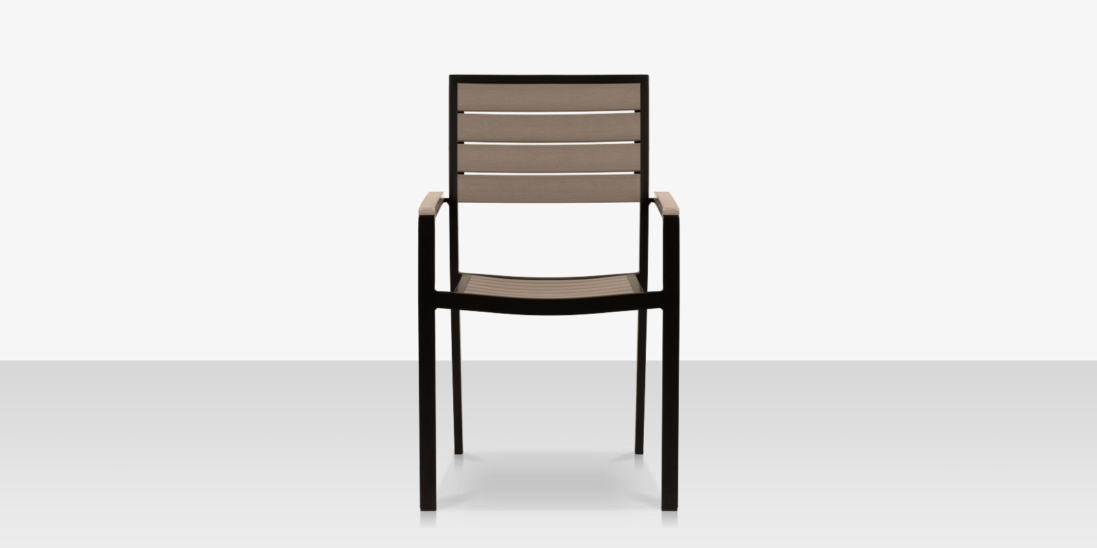 DecoScapes Napa Aluminum Stackable Dining Arm Chair