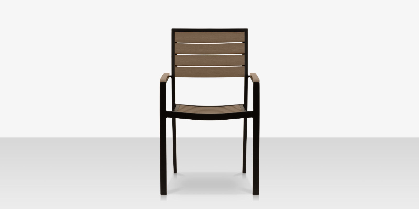 DecoScapes Napa Aluminum Stackable Dining Arm Chair