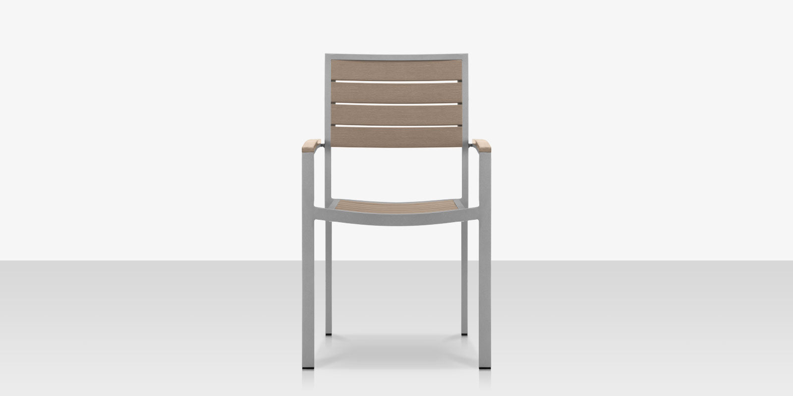 DecoScapes Napa Aluminum Stackable Dining Arm Chair