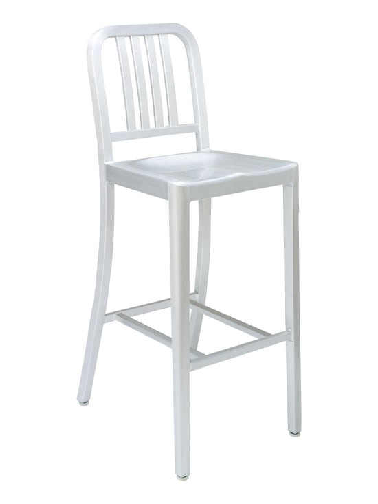 Florida Seating Brushed Aluminum Finish Barstool - NAV-01B