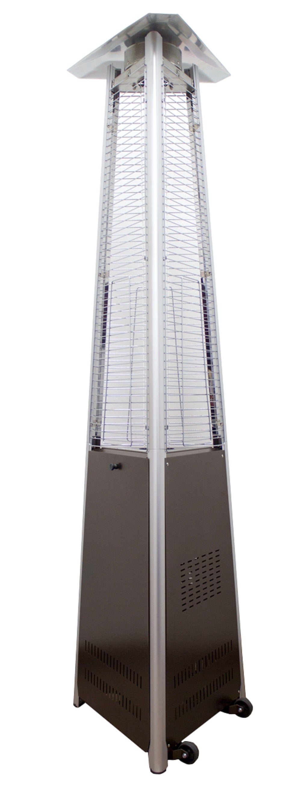 AZ Patio Heaters Commerical Natural Gas Hammered Bronze Glass Tube Heater