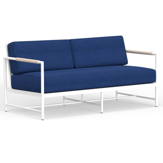 Sunset West Sabbia Loveseat with Echo Ash Cushion