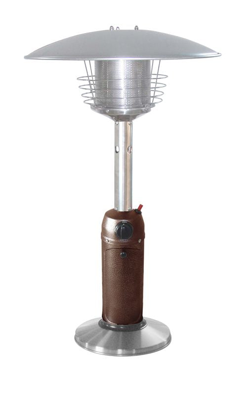 AZ Patio Heaters Tabletop Patio Heater in Stainless Steel / Stainless Steel/Hammered Bronze