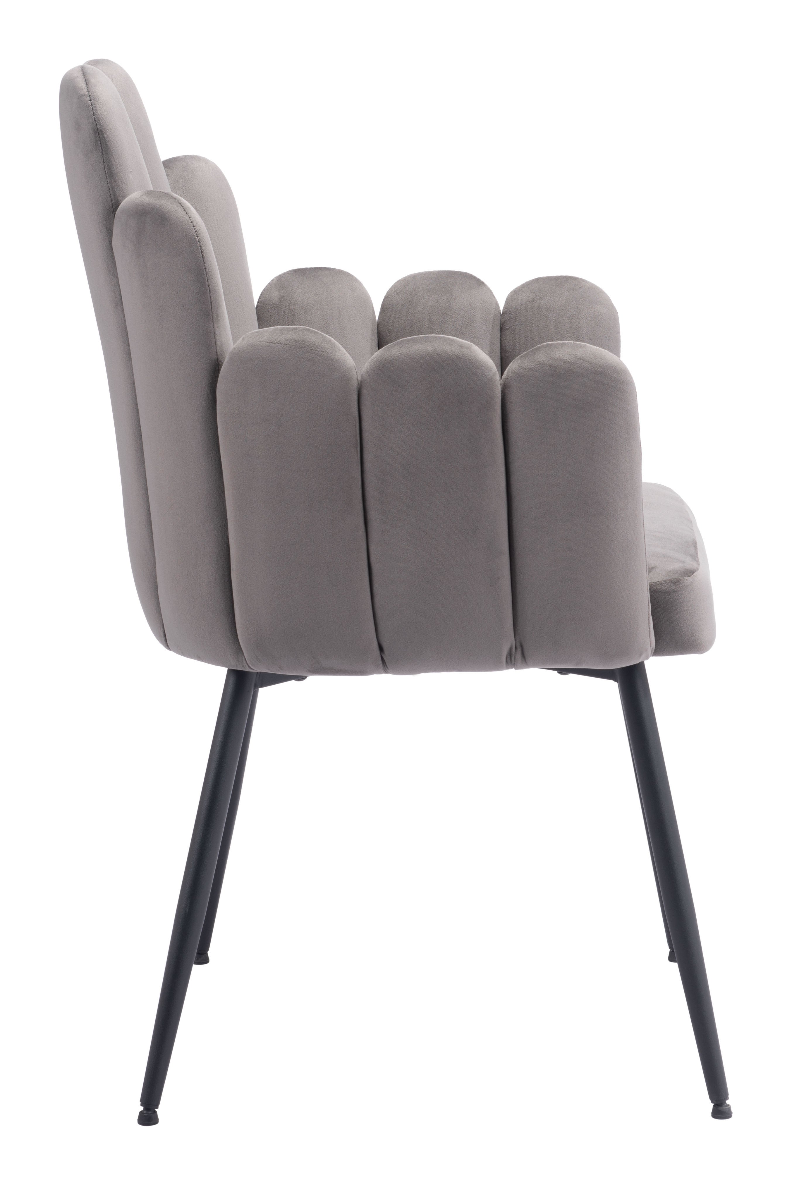 Zuo Modern Noosa Dining Chair in Navy Blue/Gray/Ivory