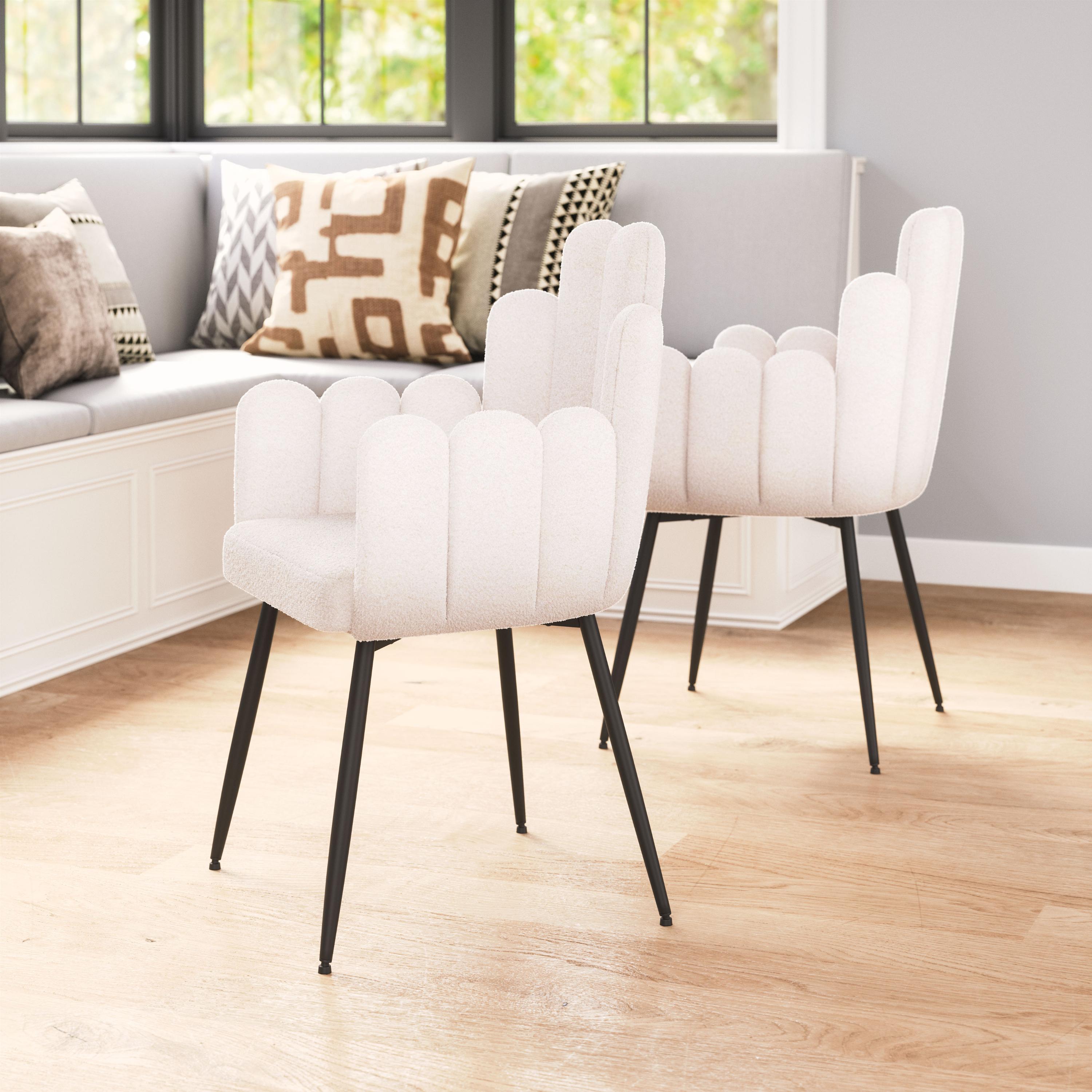 Zuo Modern Noosa Dining Chair in Navy Blue/Gray/Ivory