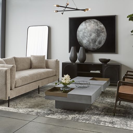 Sunpan Josie Sofa in Nepal Cashew / Nepal Pebble