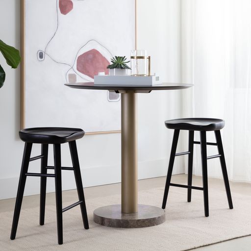 Sunpan Dominic Counter Stool in Black / Walnut / Light Oak