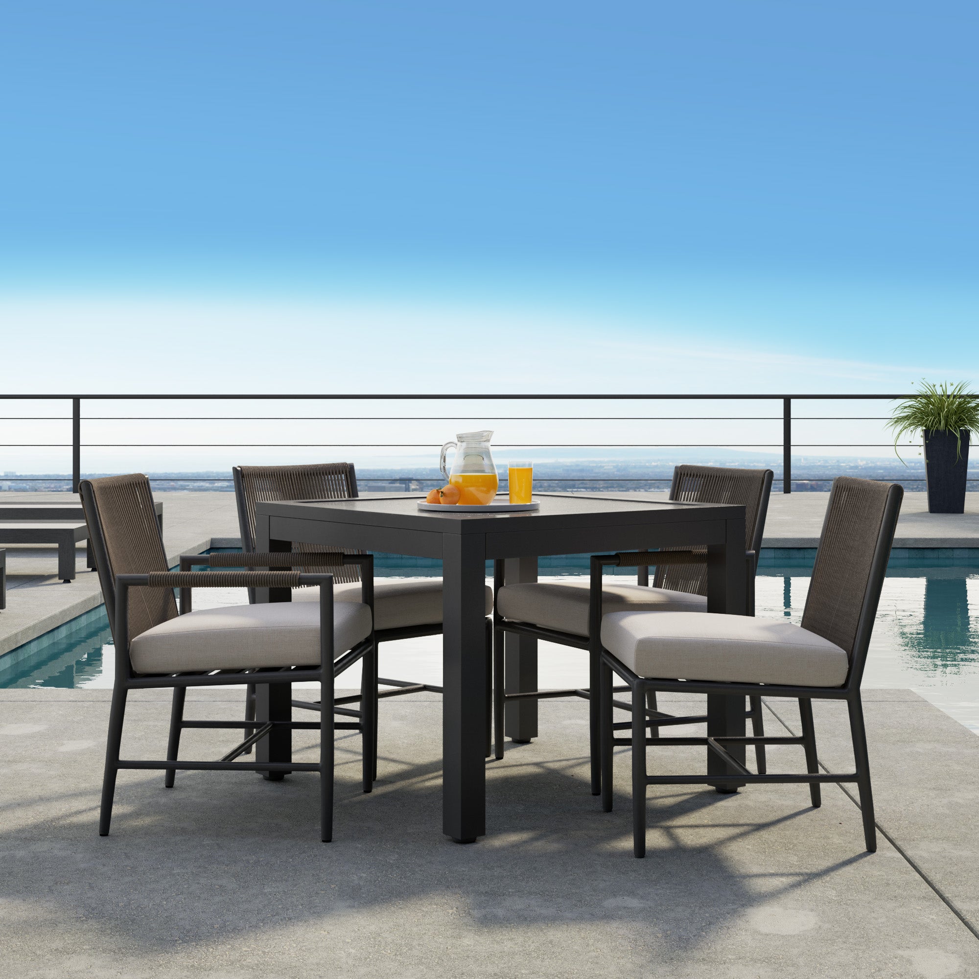 Sunset West Pietra Armless Dining Chair