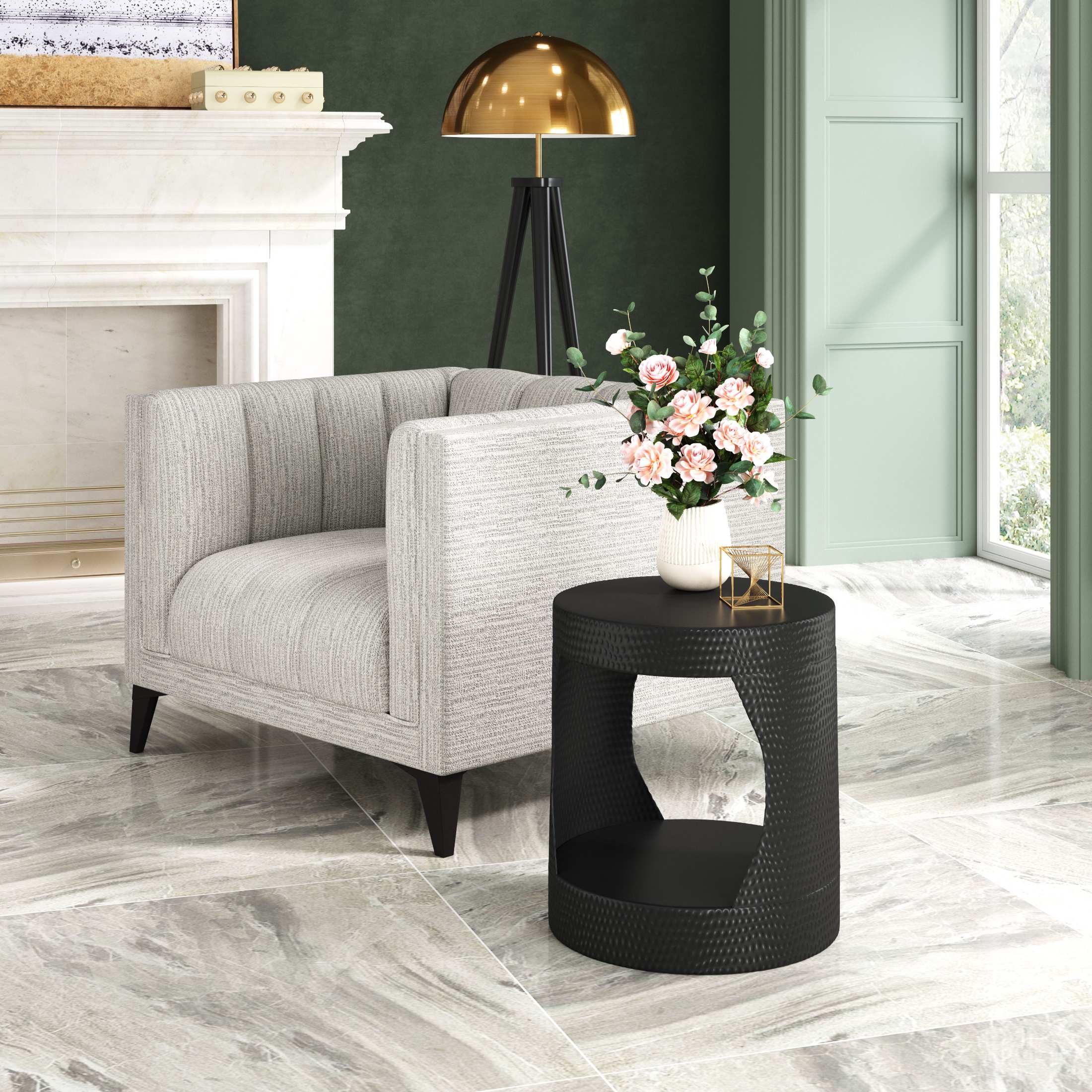 Zuo Modern Nuuk Side Table Black