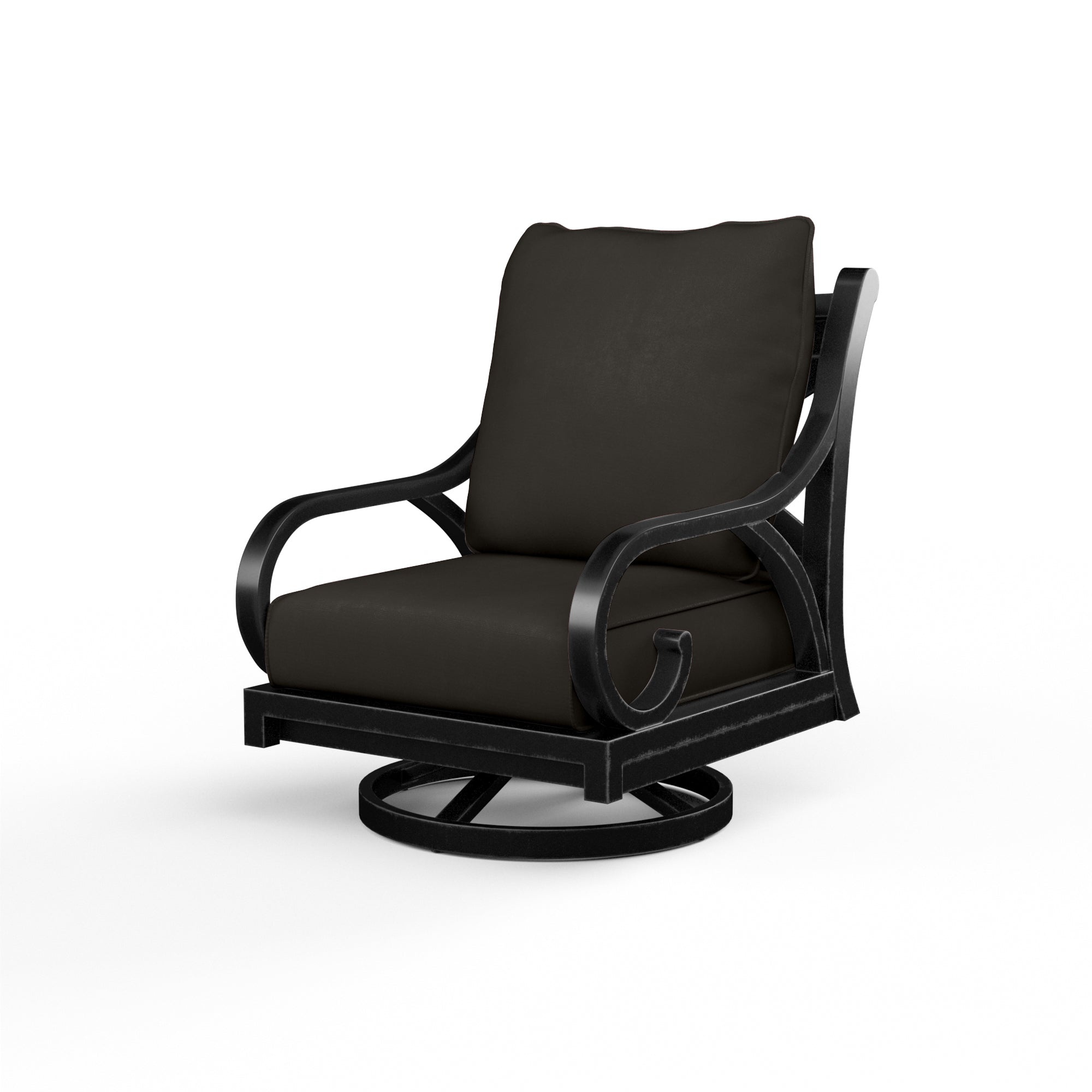 Sunset West Monterey Aluminum Swivel Rocker with Cushion