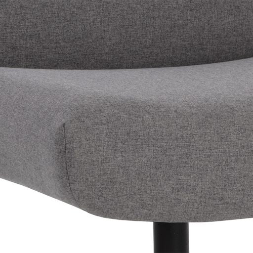 Sunpan Karson Swivel Lounge Chair in Charcoal Grey / Light Grey