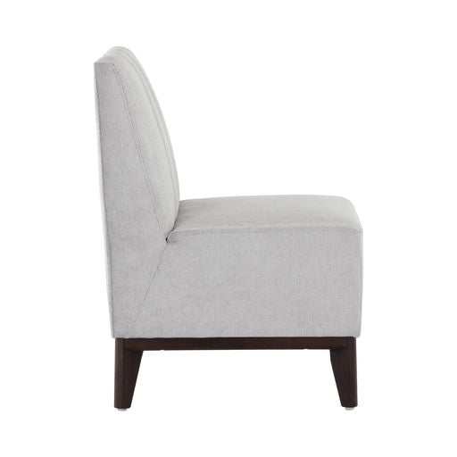 Sunpan Kosovo Modular Banquette - Single Seat in Abbington Navy / Polo Club Stone