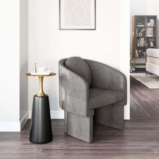 Zuo Modern Olya Accent Chair Truffle in Gray