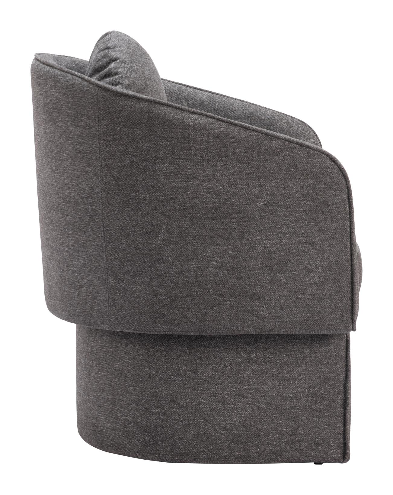 Zuo Modern Olya Accent Chair Truffle in Gray