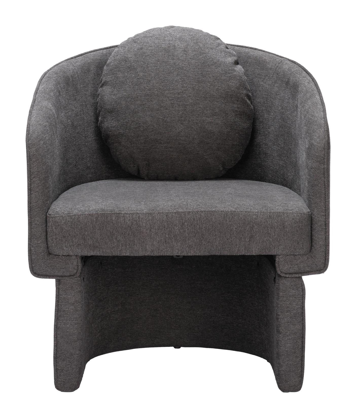 Zuo Modern Olya Accent Chair Truffle in Gray