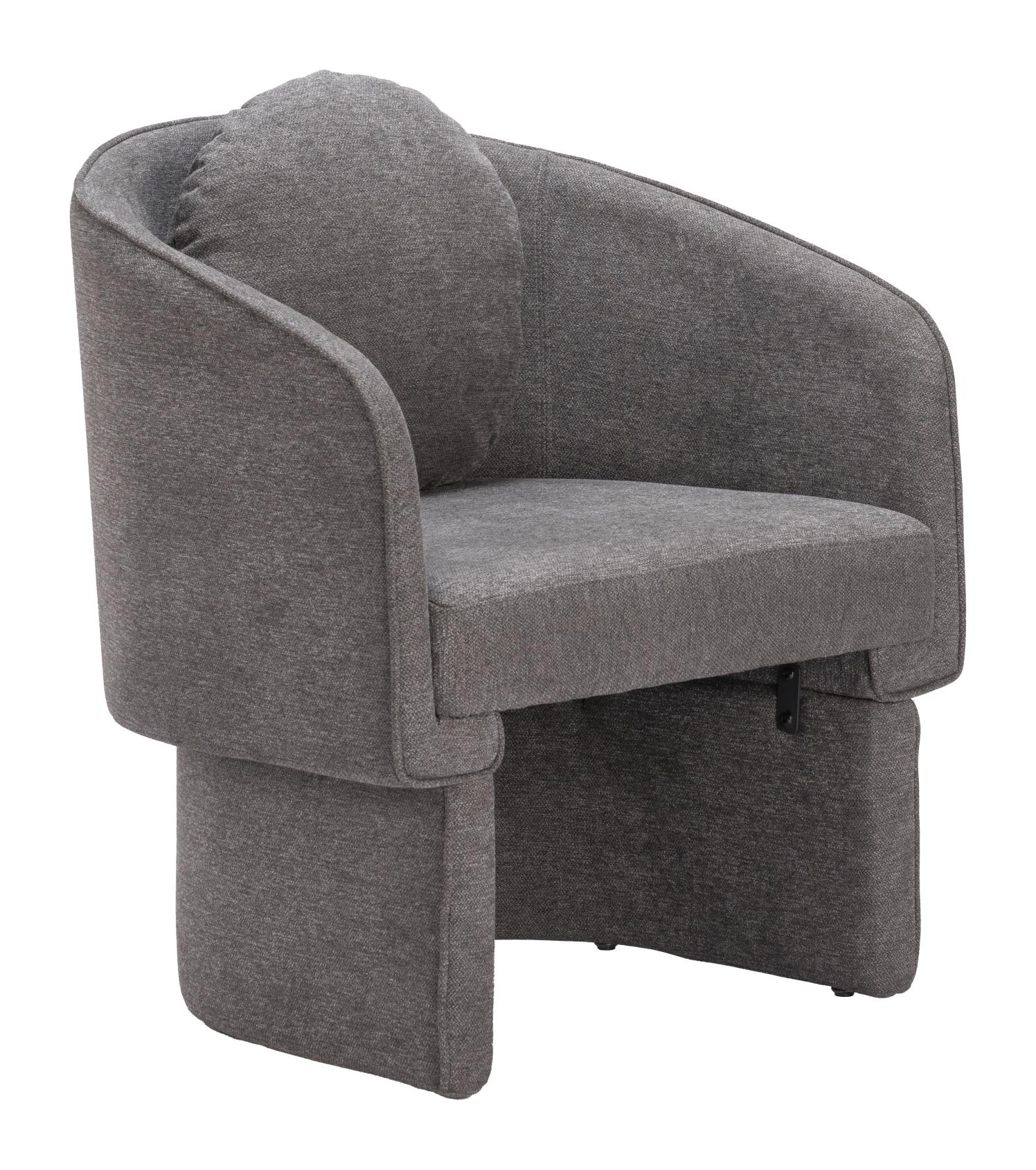 Zuo Modern Olya Accent Chair Truffle in Gray