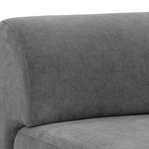 Sunpan Harmony Modular Armless Chair in Danny Dark Grey