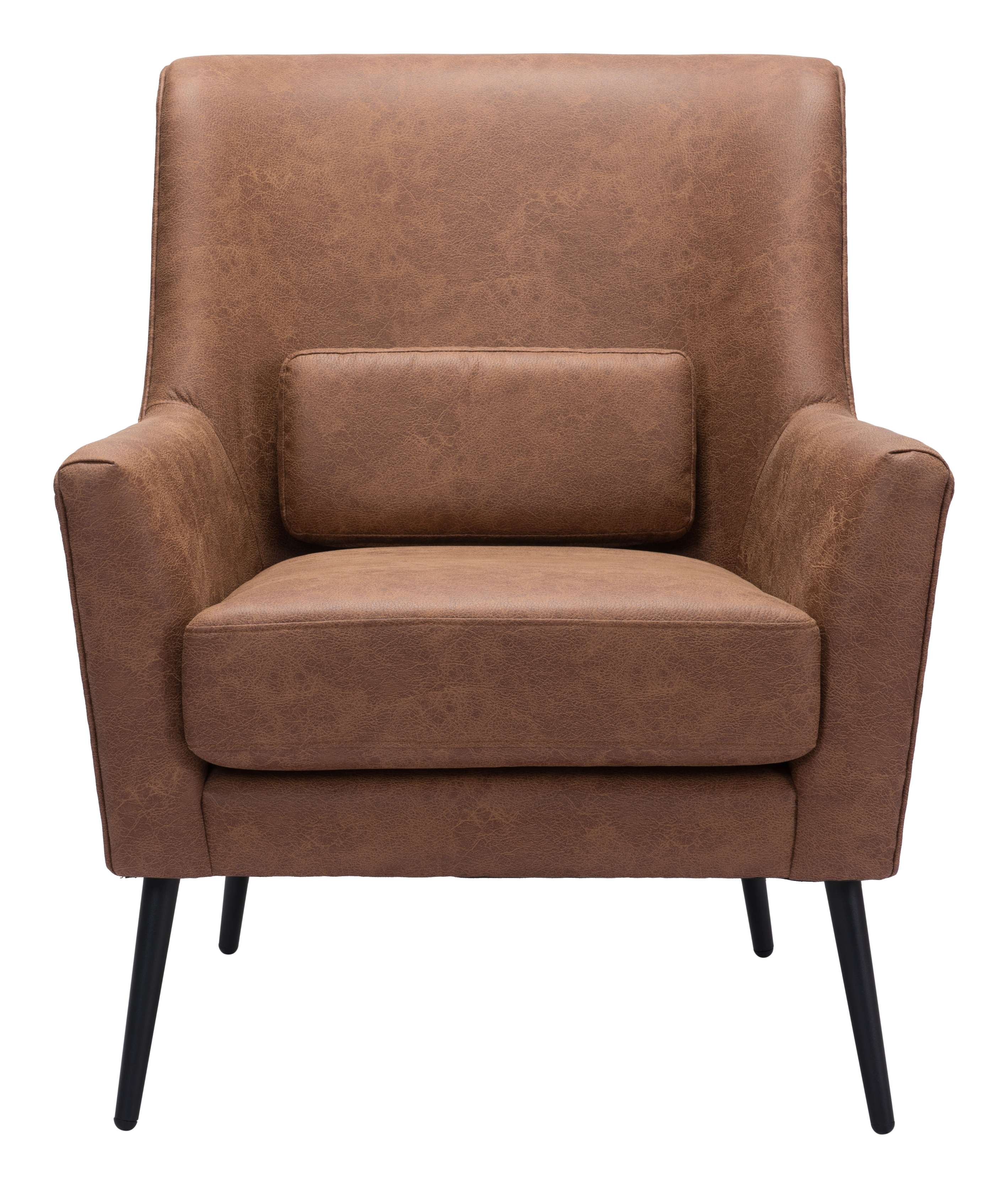 Zuo Modern Ontario Accent Chair Vintage in Brown/Black/Gray