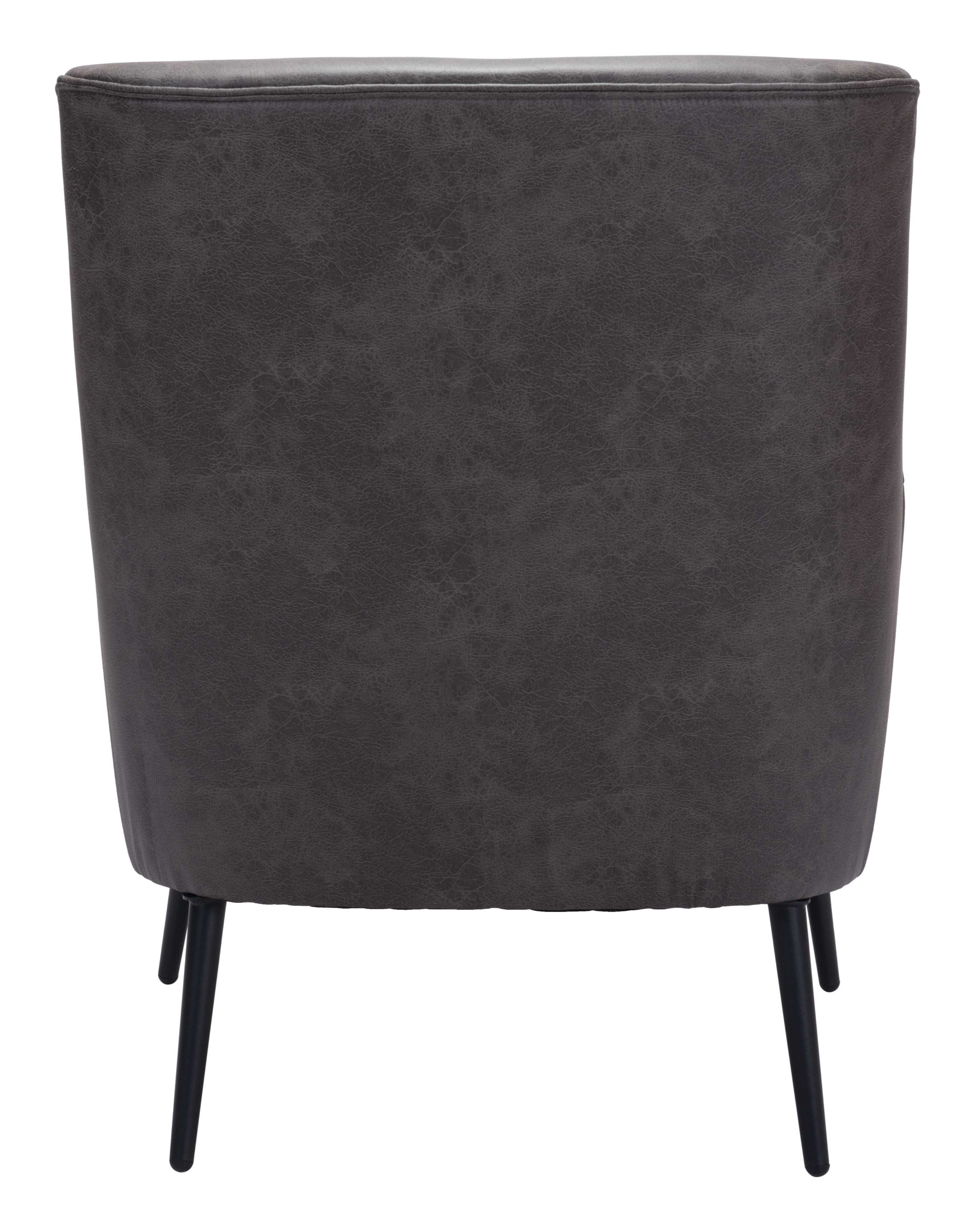 Zuo Modern Ontario Accent Chair Vintage in Brown/Black/Gray