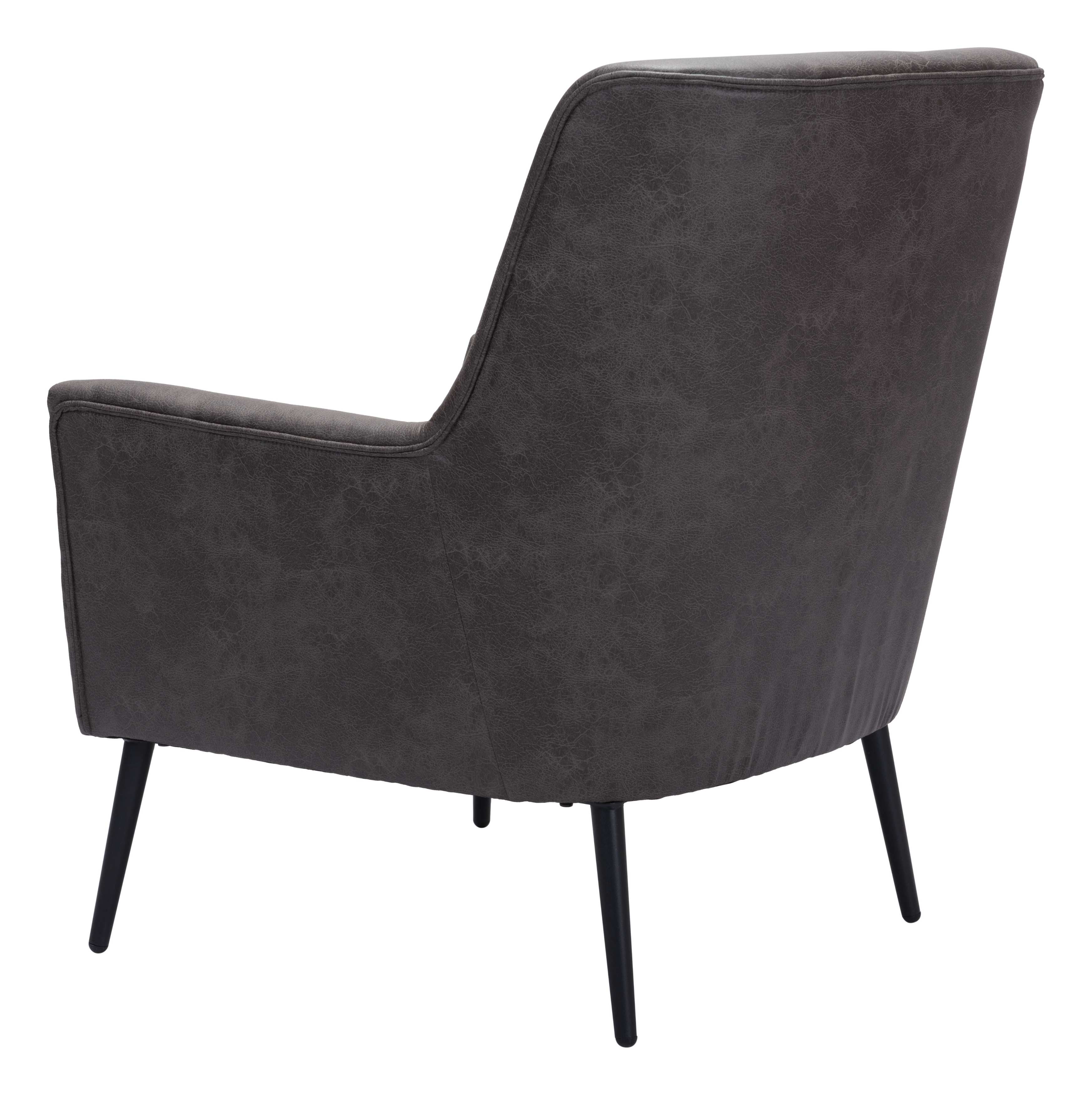 Zuo Modern Ontario Accent Chair Vintage in Brown/Black/Gray
