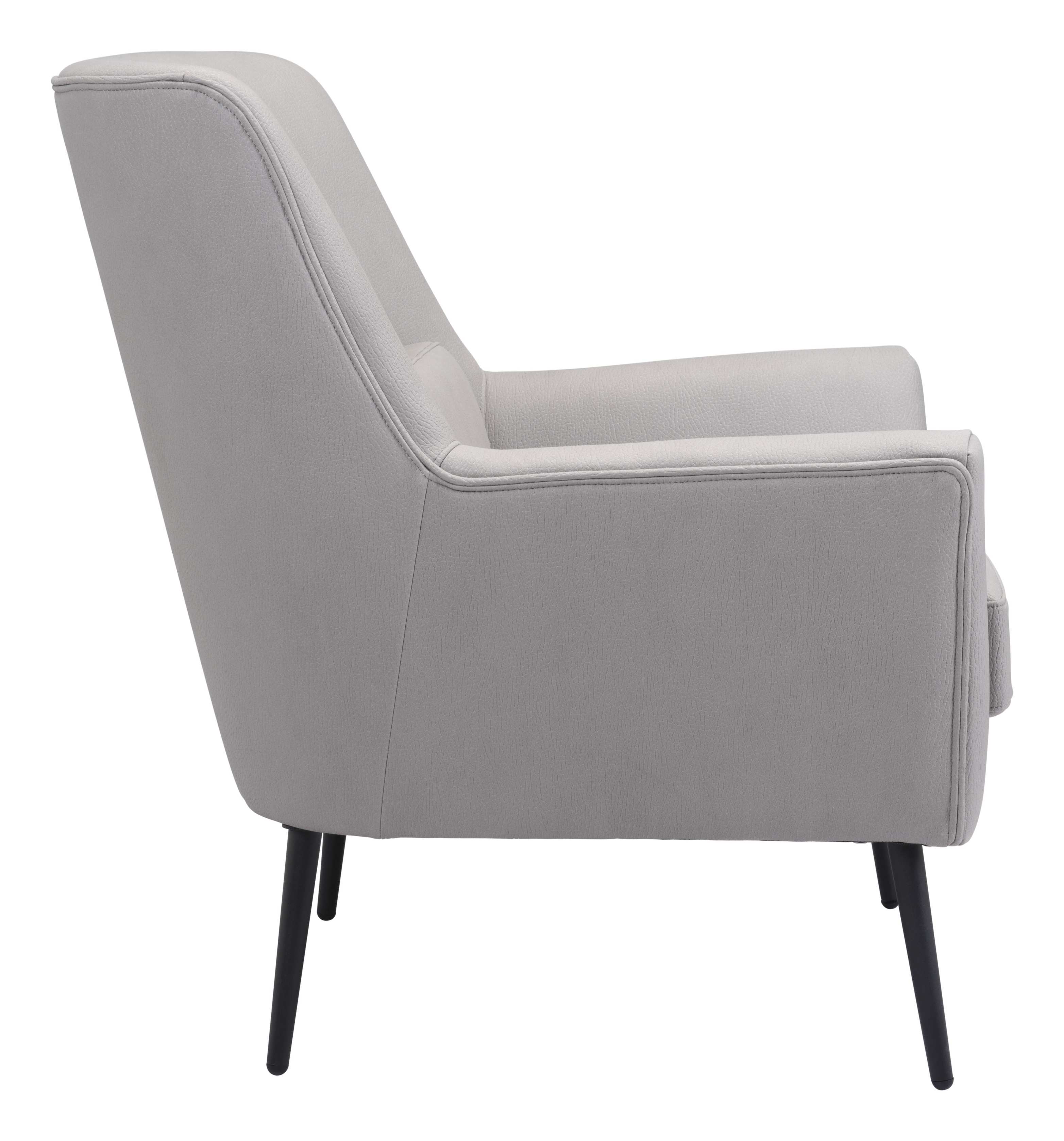 Zuo Modern Ontario Accent Chair Vintage in Brown/Black/Gray