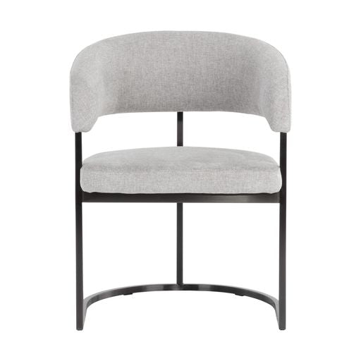 Sunpan Marris Dining Armchair Gold-Danny Teal / Gunmetal-Belfast Heather Grey
