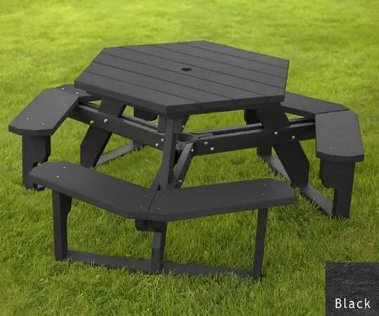 Polly Products Open Hexagon Table