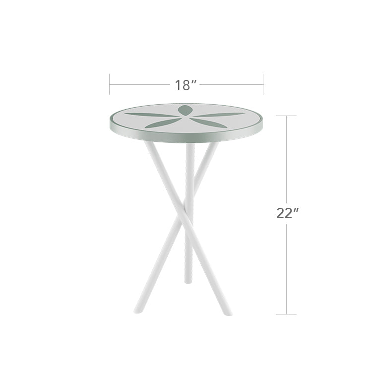 DecoScapes Organic Sand Dollar Side Table
