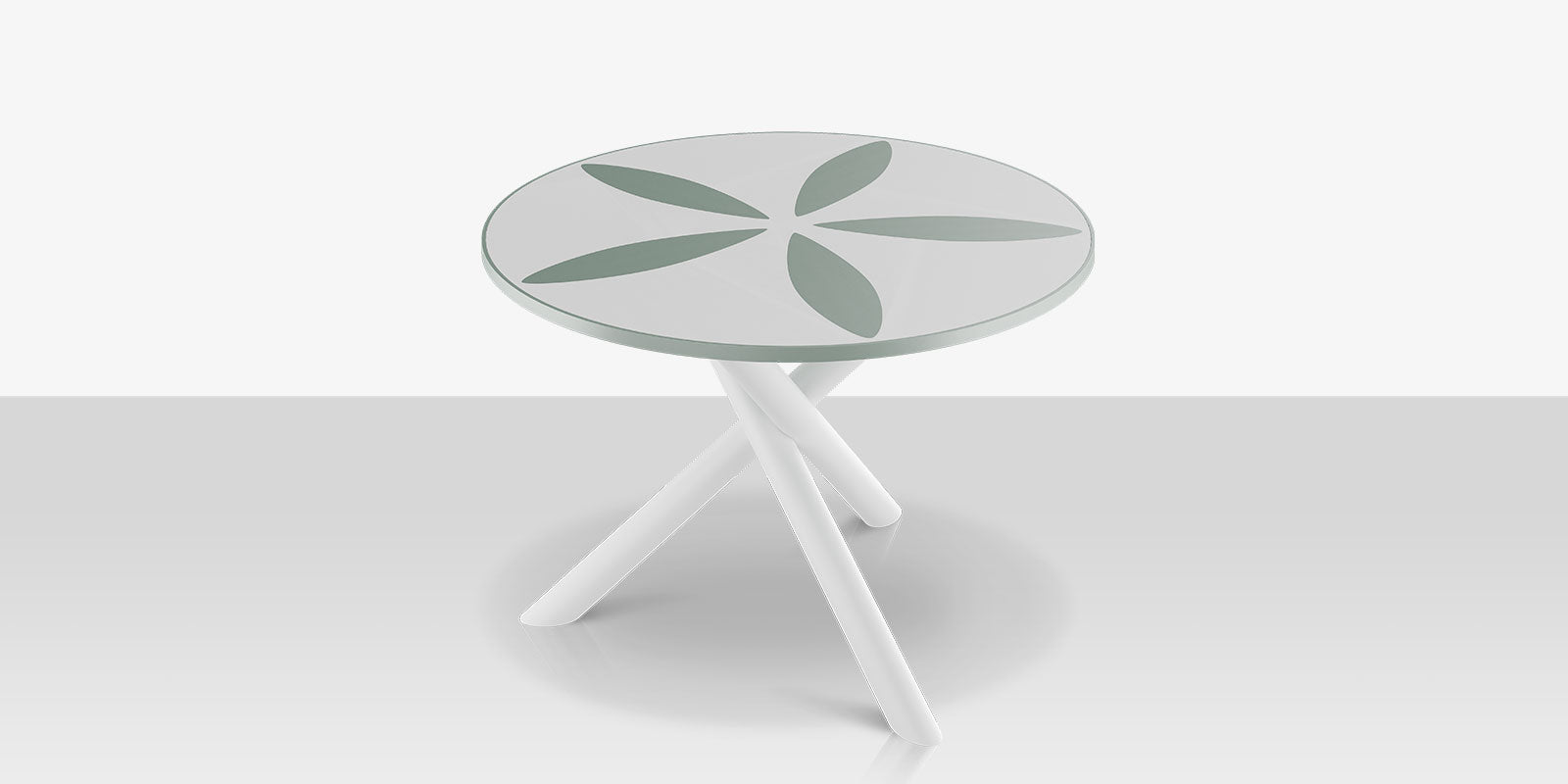 DecoScapes Organic Sand Dollar 48" Diameter Dining Table