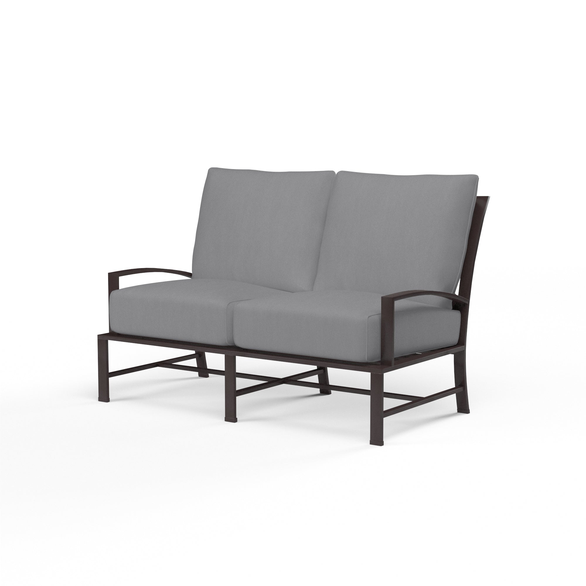 Sunset West La Jolla Aluminum Loveseat with Cushion