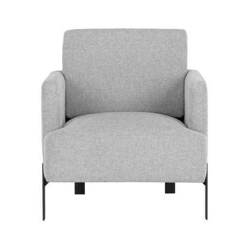 Sunpan Lorilyn Lounge Chair - Belfast Heather Grey / Danny Sage Green