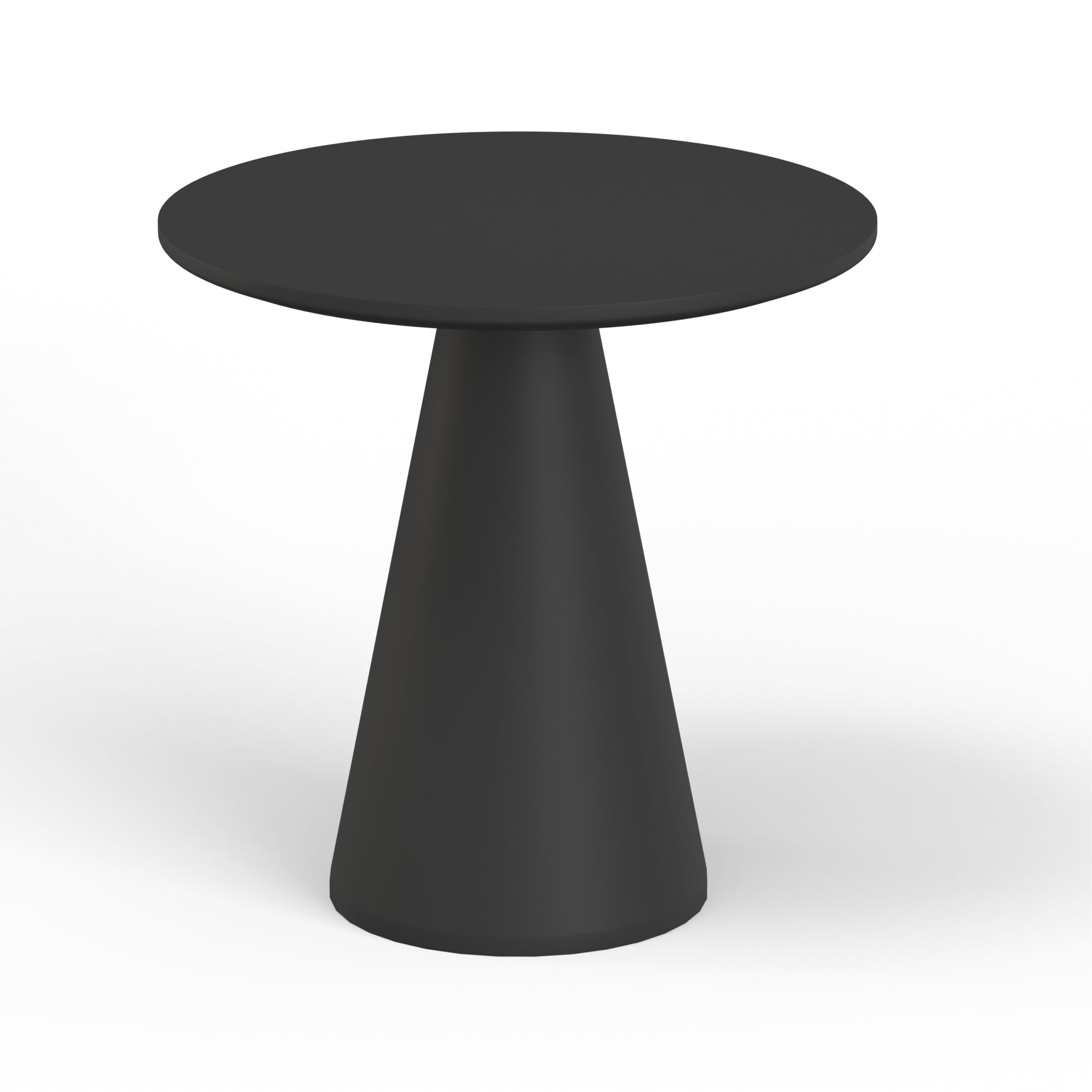 Sunset West Pedestal Pub Table - Bone / Dark Gray